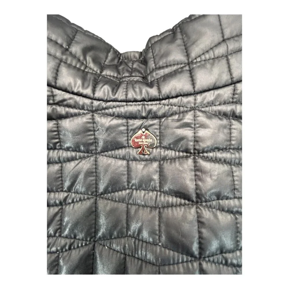 🖤 KATE SPADE Black Quilted Puffer Jacket • Size Small 🖤 - Picture 6 of 8